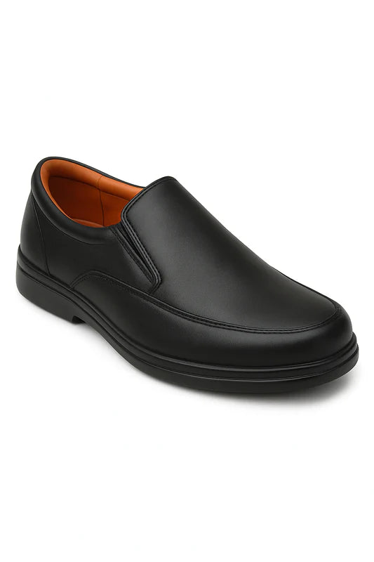 Men's Black Formal Slip-On Comfort Shoe